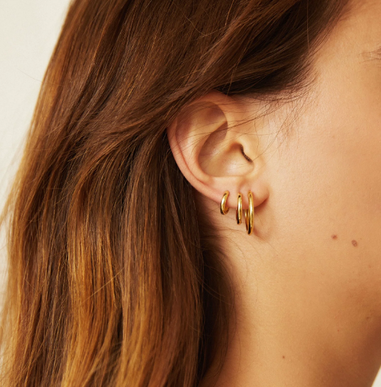 Shia single stacker earrings